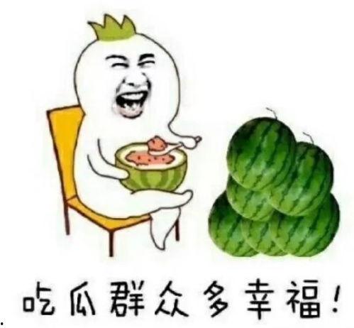 关于吃瓜娱乐的词
